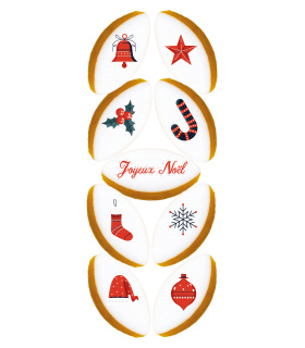 Réglette Noël n°1 - 9 Calissons
