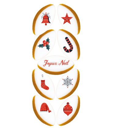 Réglette Noël n°1 - 9 Calissons