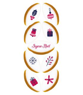 Réglette Noël n°3 - 9 Calissons